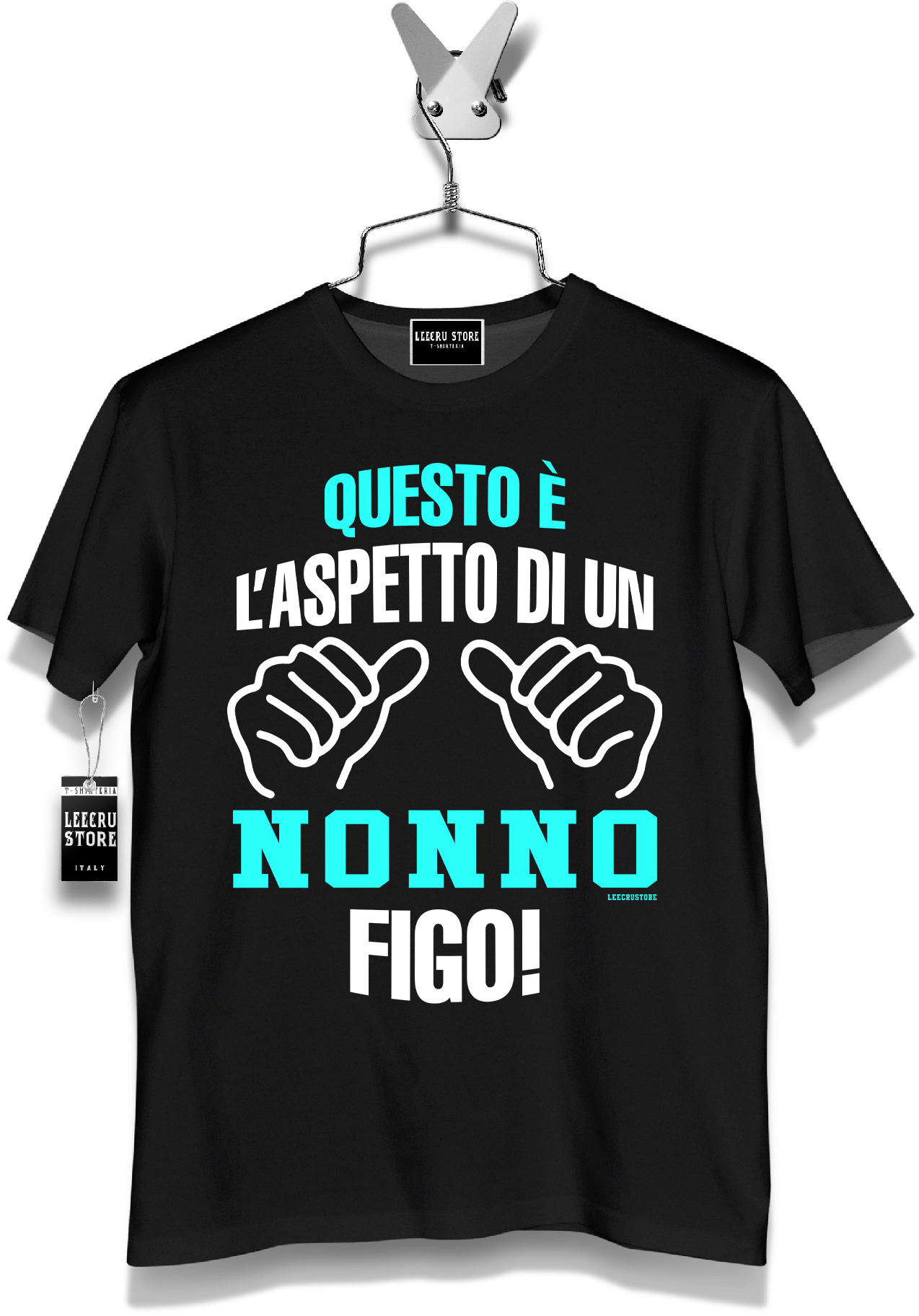 T-Shirt LeecruStore" questo è l'aspetto di un nonno figo "