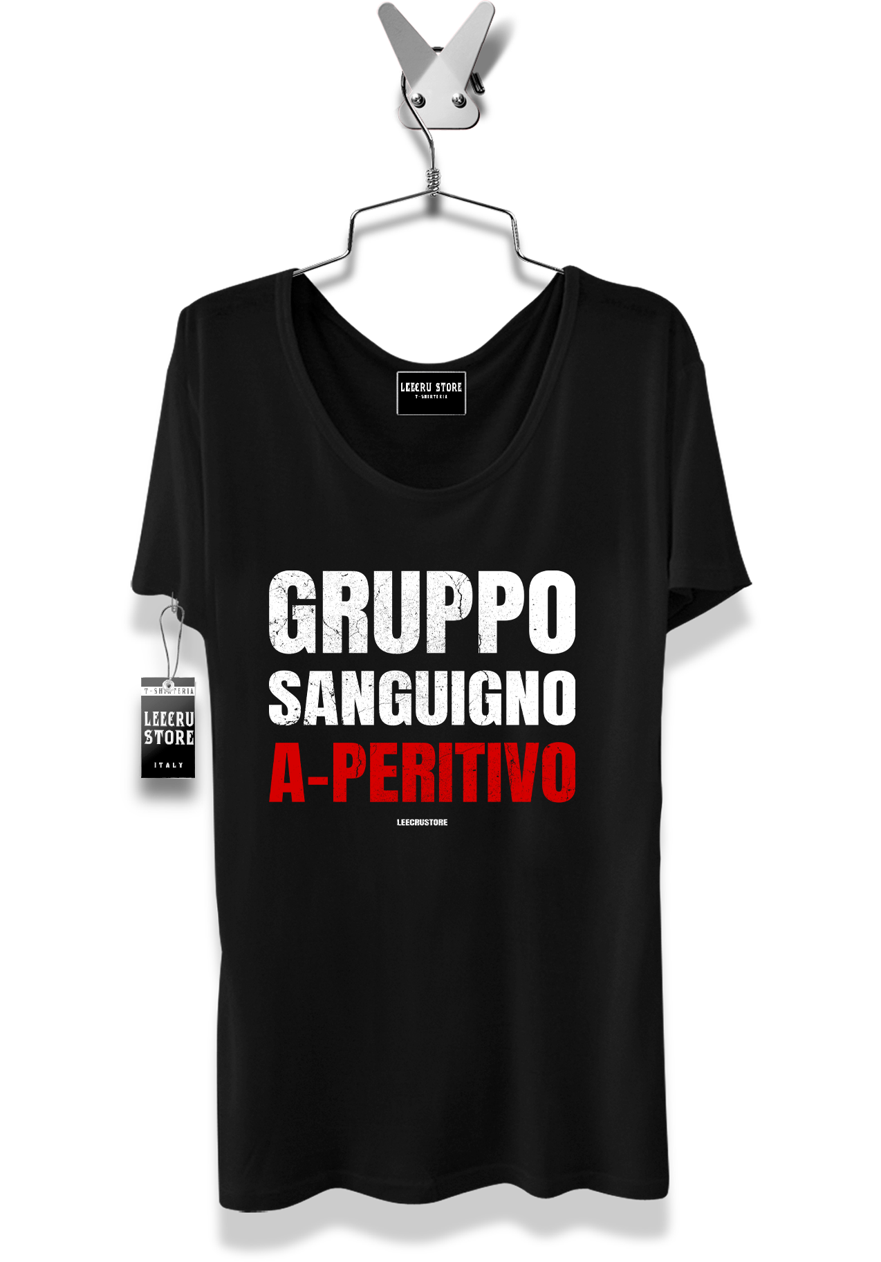 T-Shirt LeecruStore" Gruppo sanguigno a-peritivo"