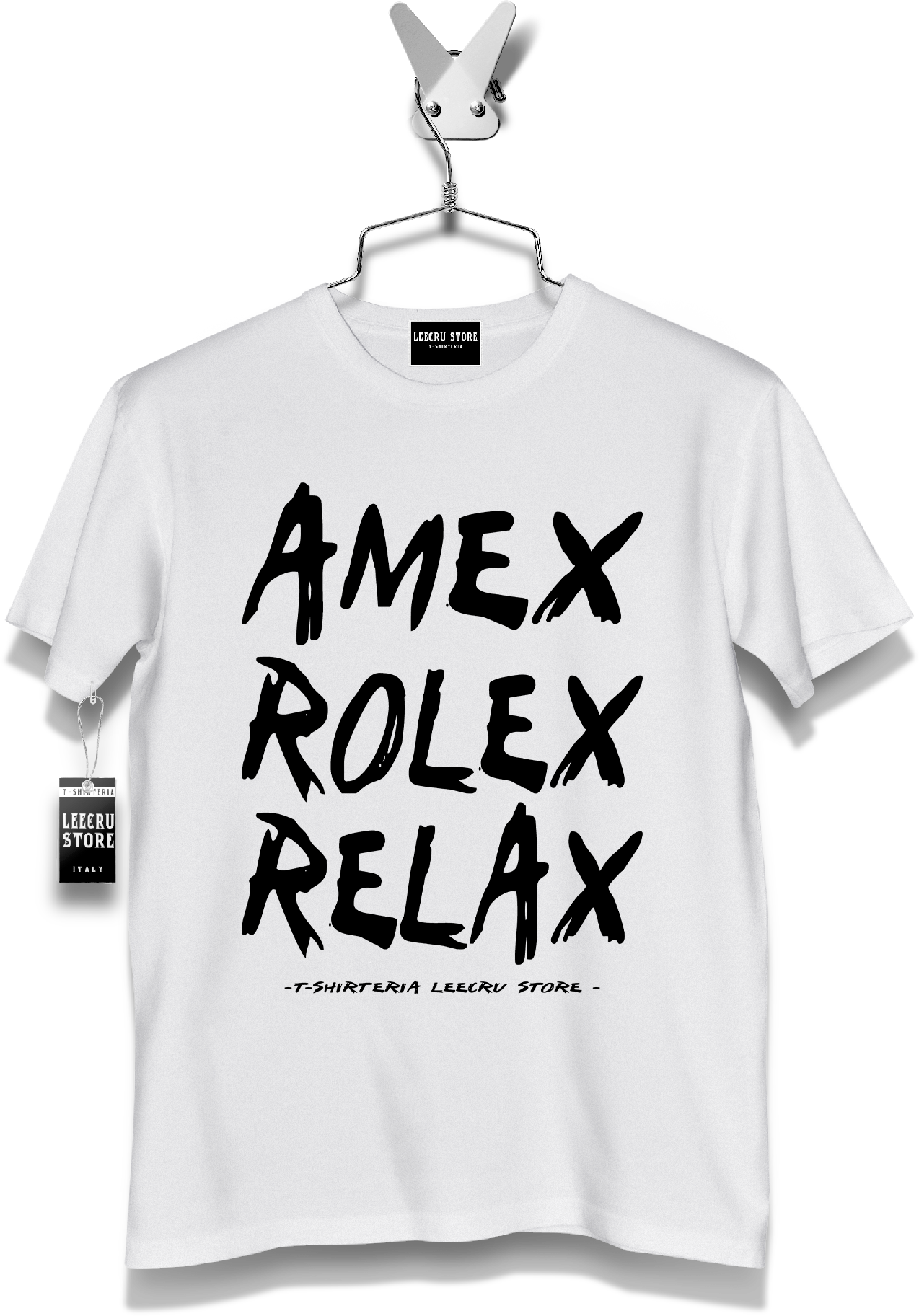 T-Shirt LeecruStore" Amex Rolex Relax"