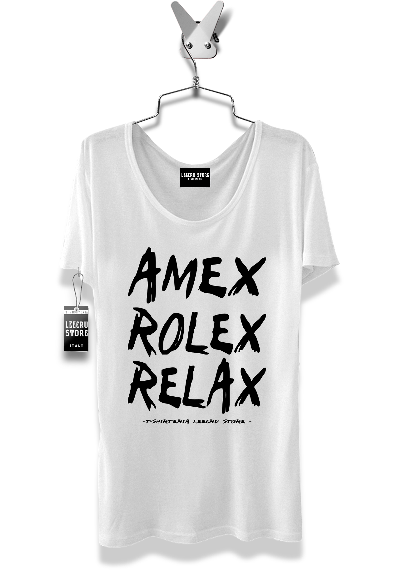 T-Shirt LeecruStore" Amex Rolex Relax"