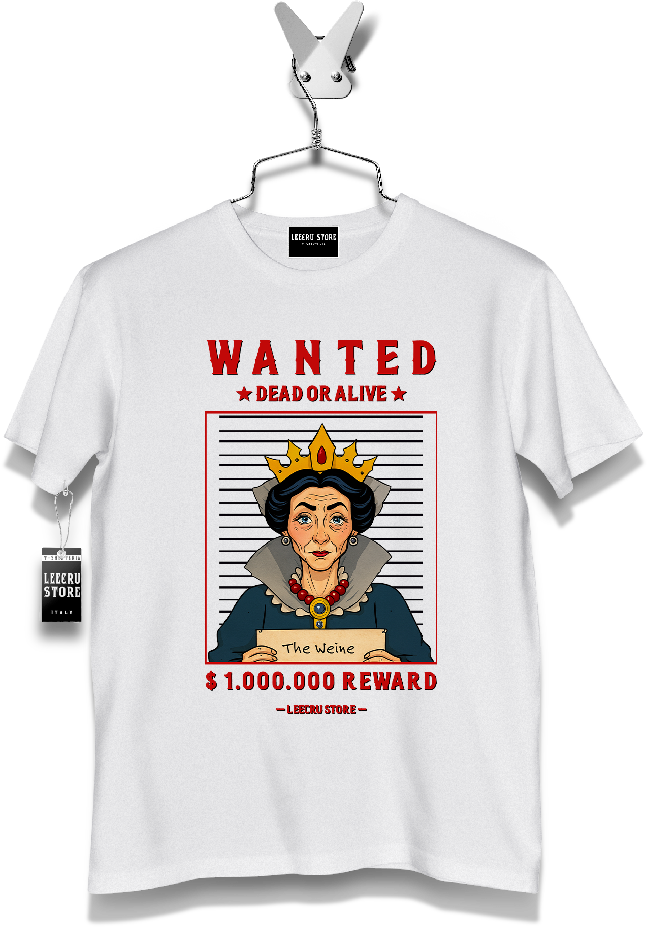 T-Shirt LeecruStore"WANTED THE WEINE"