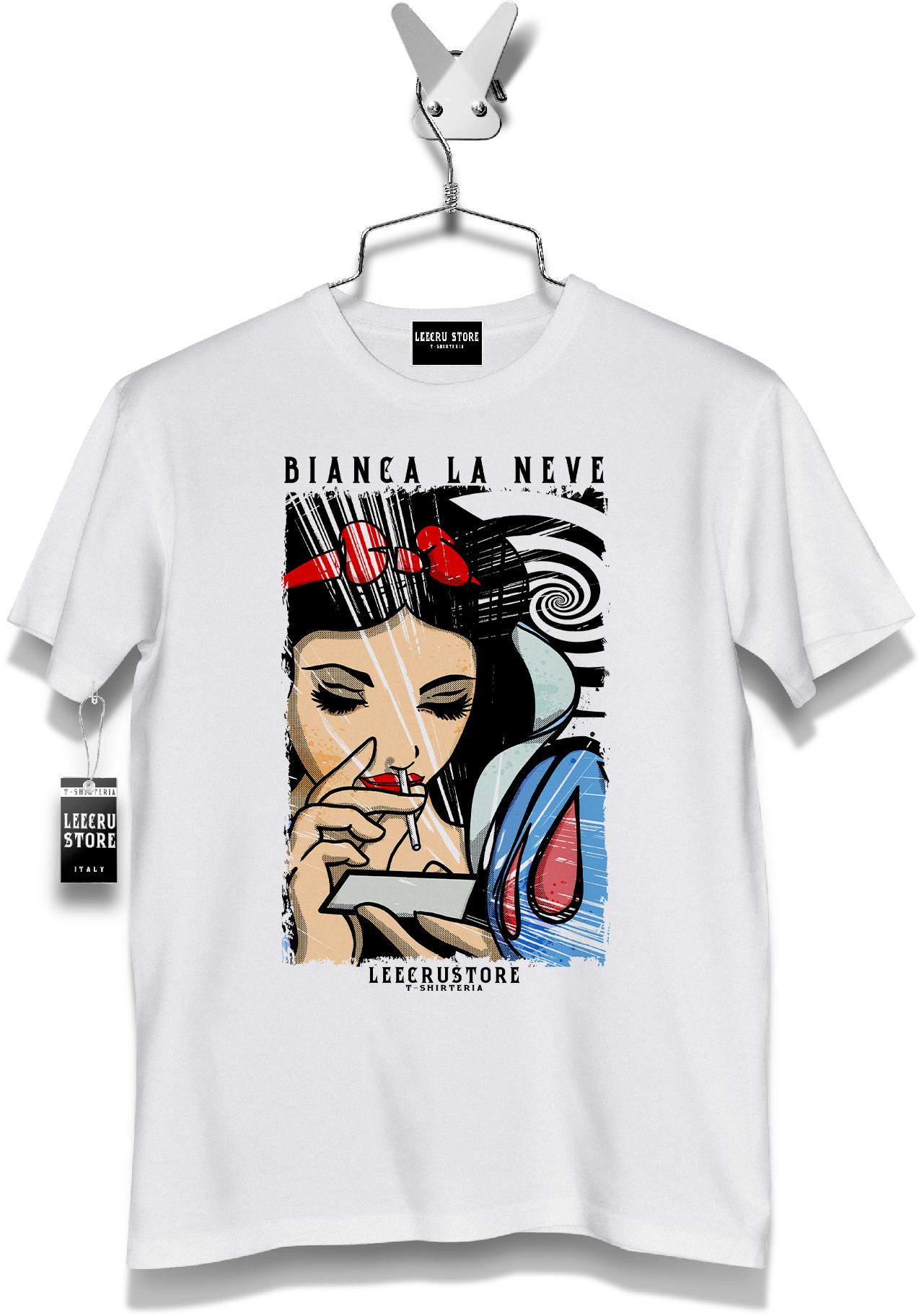 T-Shirt LeecruStore" Bianca la neve"