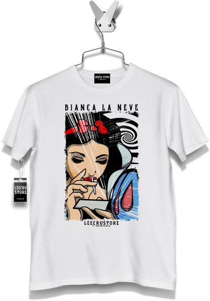 T-Shirt LeecruStore" Bianca la neve"