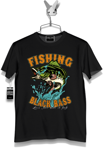 T-Shirt LeecruStore" Fishing Black Bass "000801