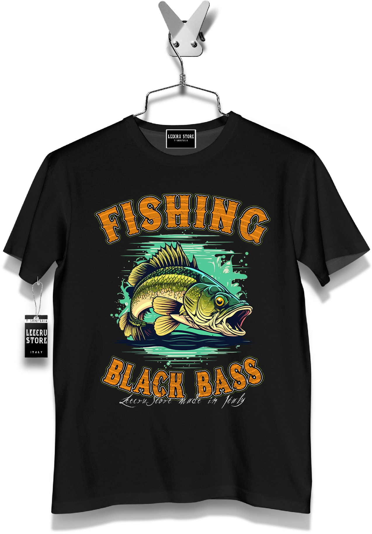 T-Shirt LeecruStore" Fishing Black Bass "000804
