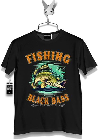 T-Shirt LeecruStore" Fishing Black Bass "000804