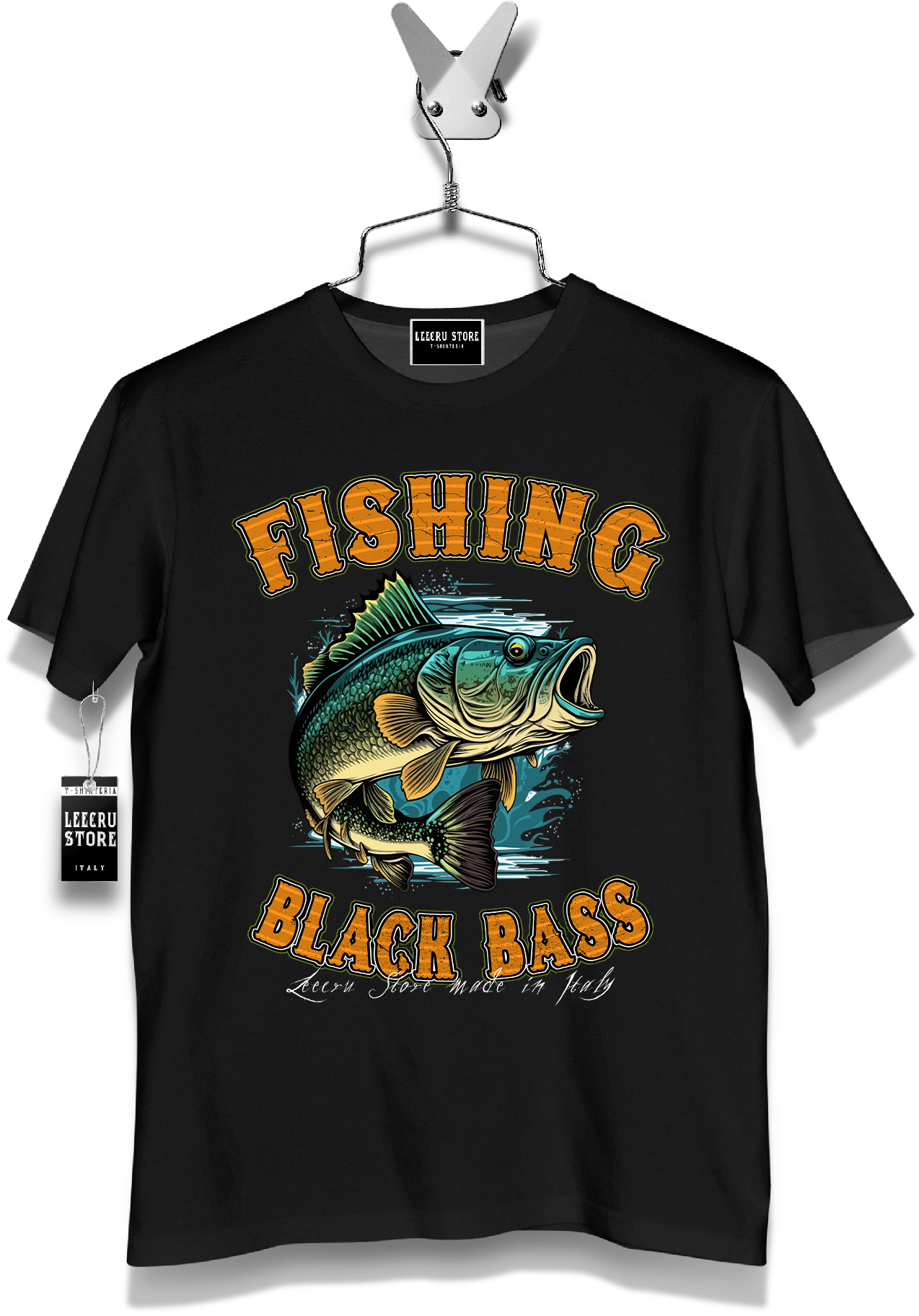 T-Shirt LeecruStore" Fishing Black Bass "000805