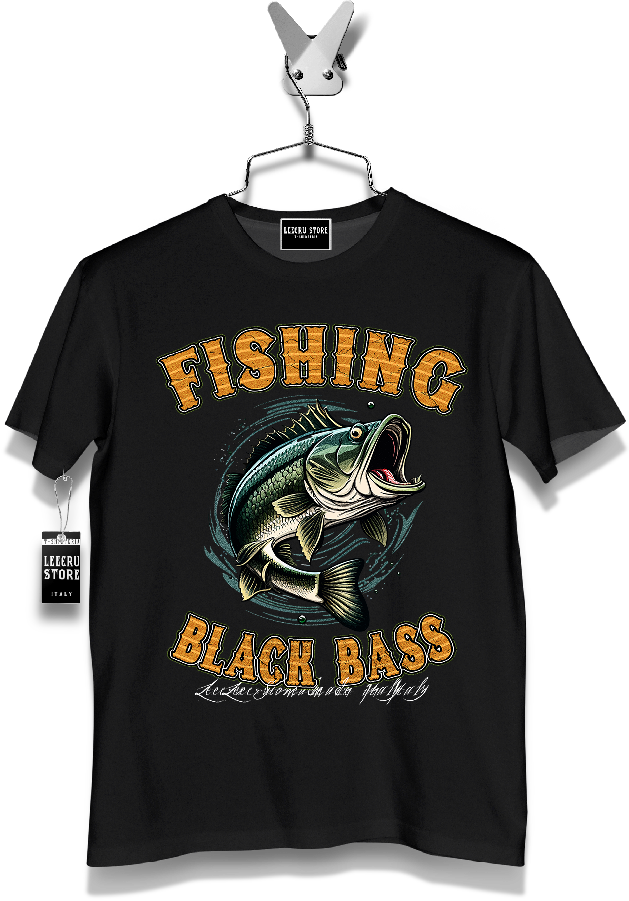 T-Shirt LeecruStore" Fishing Black Bass "000807