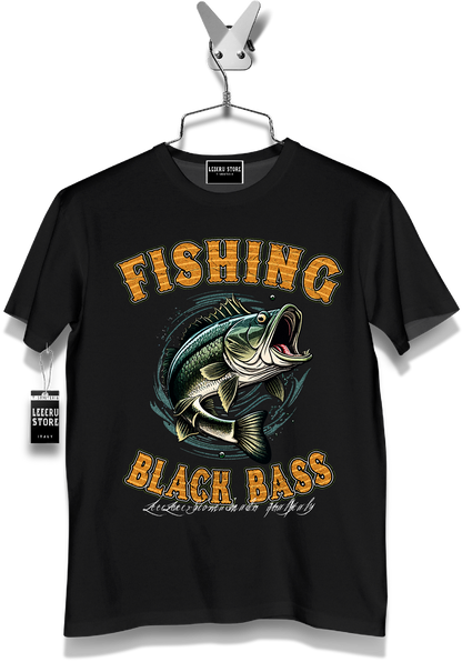 T-Shirt LeecruStore" Fishing Black Bass "000807