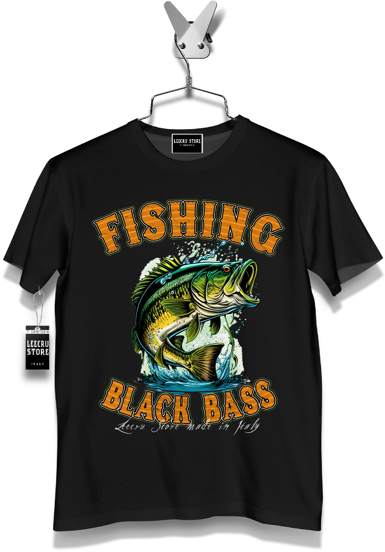 T-Shirt LeecruStore" Fishing Black Bass "000808