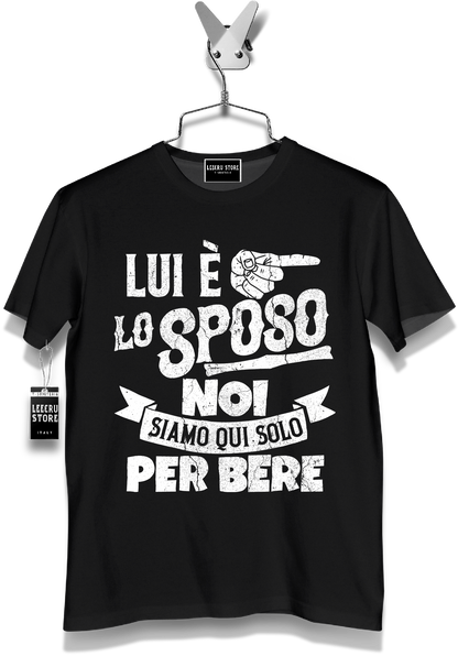 T-Shirt LeecruStore" Lui è lo sposo "