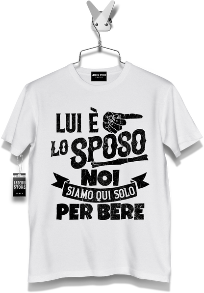 T-Shirt LeecruStore" Lui è lo sposo "