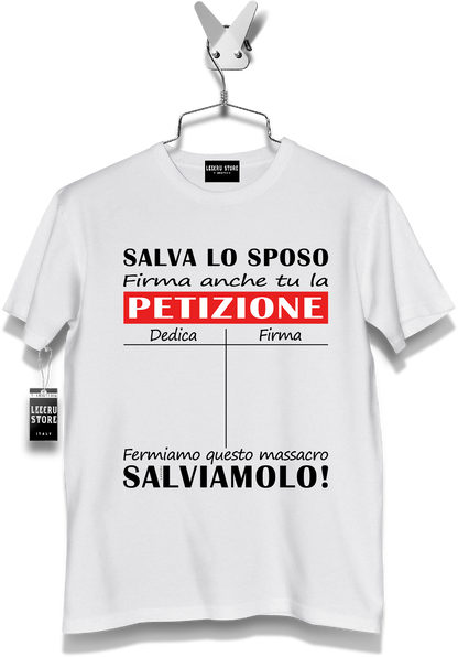 T-Shirt LeecruStore" Salva lo sposo "
