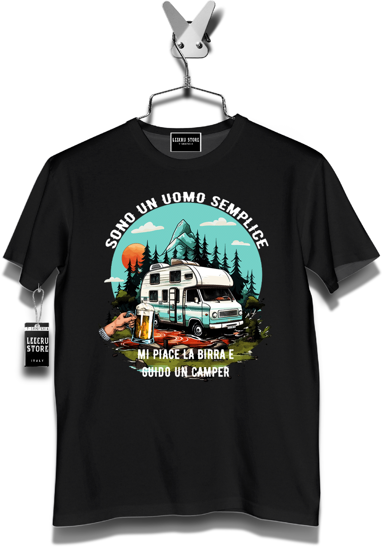 T-Shirt LeecruStore" Sono un uomo semplice"