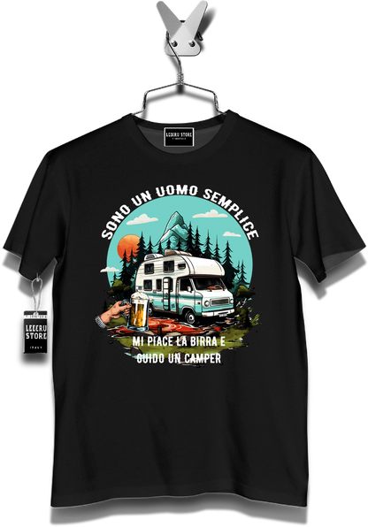 T-Shirt LeecruStore" Sono un uomo semplice"