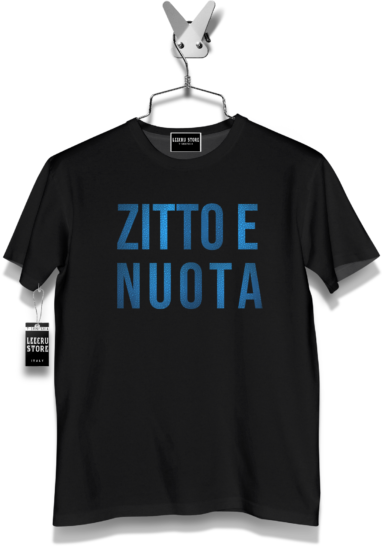 T-Shirt LeecruStore" Zitto e nuota"