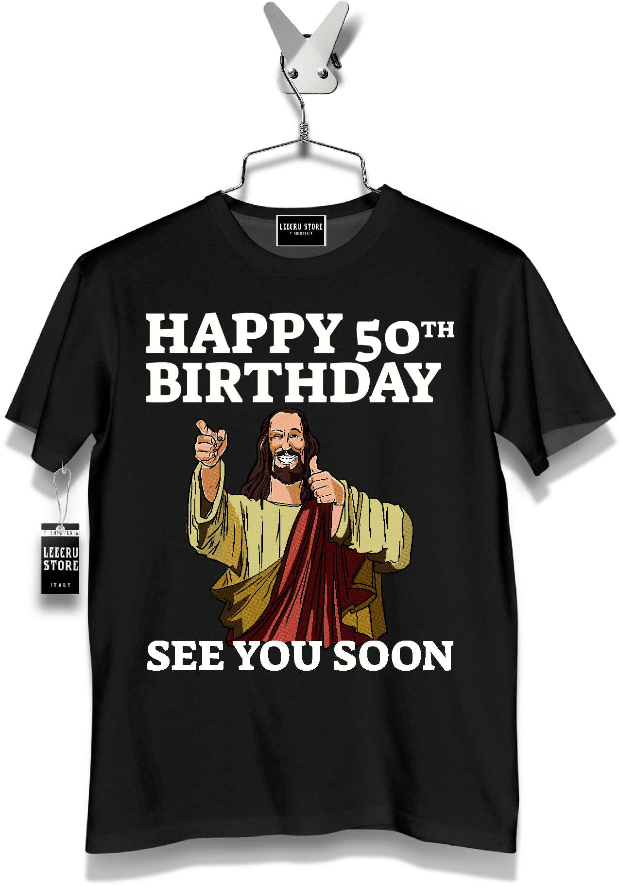 T-Shirt LeecruStore" Happy 50 th Birthday  "
