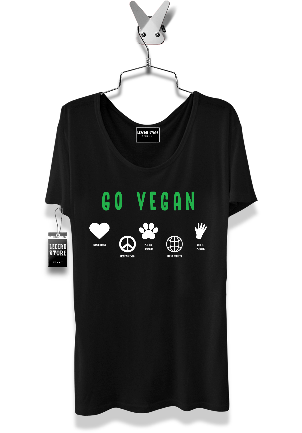 T-Shirt LeecruStore" Go Vegan"