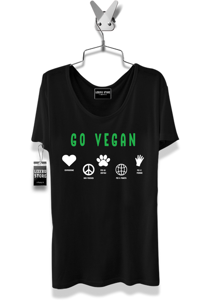T-Shirt LeecruStore" Go Vegan"