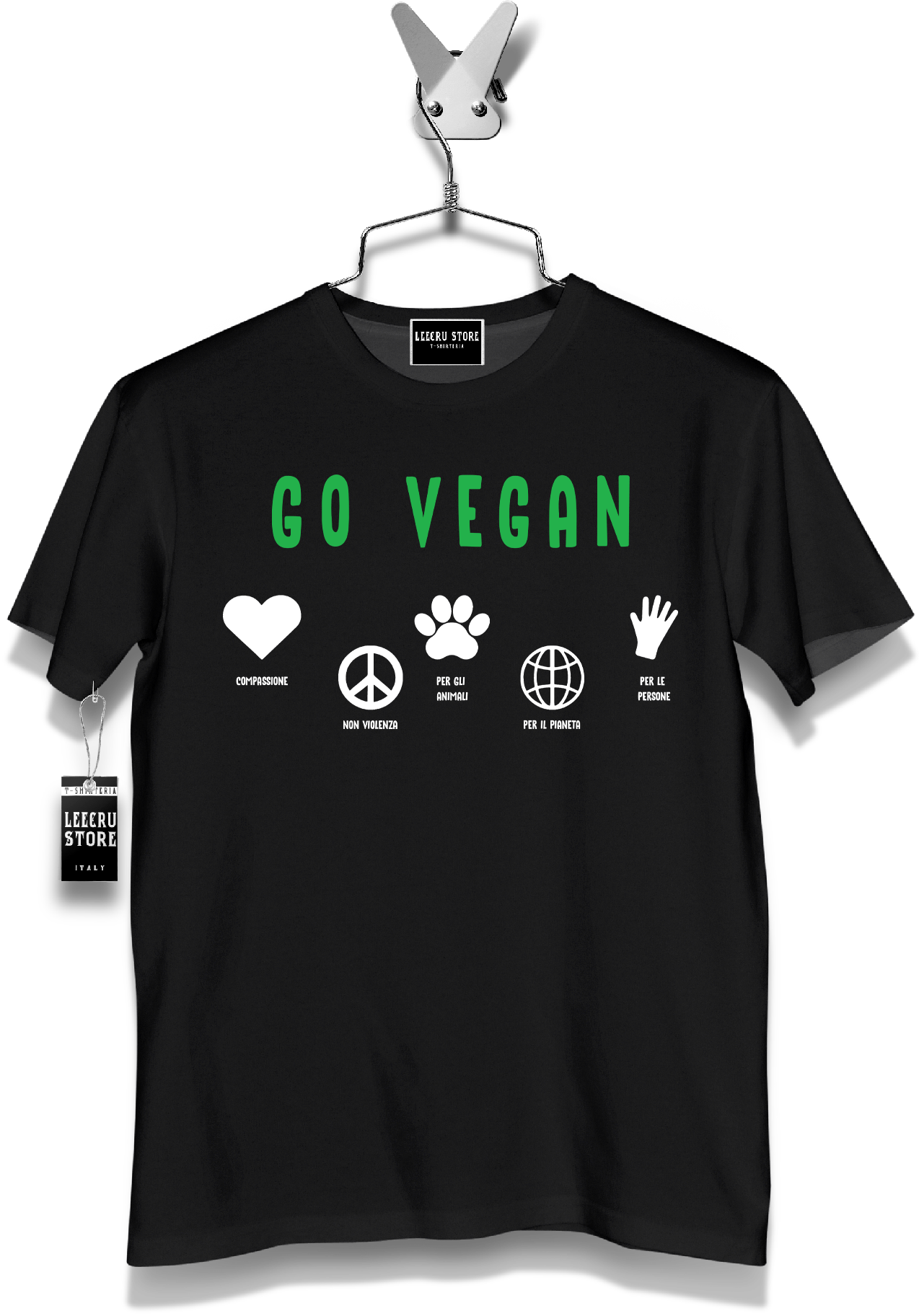 T-Shirt LeecruStore" Go Vegan"
