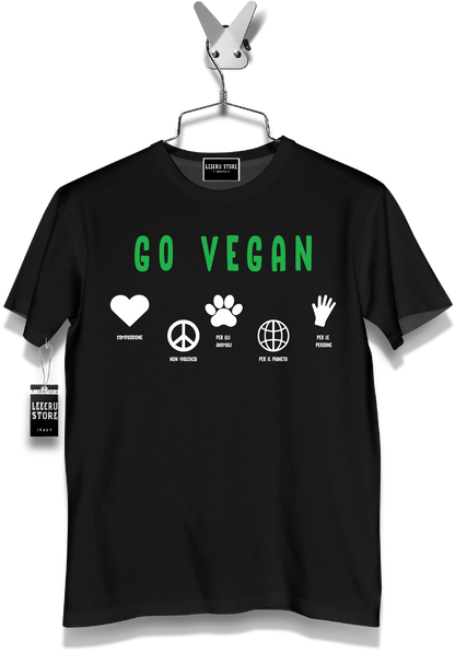 T-Shirt LeecruStore" Go Vegan"