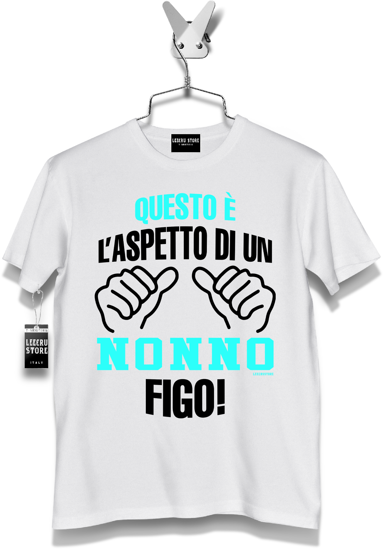 T-Shirt LeecruStore" questo è l'aspetto di un nonno figo "