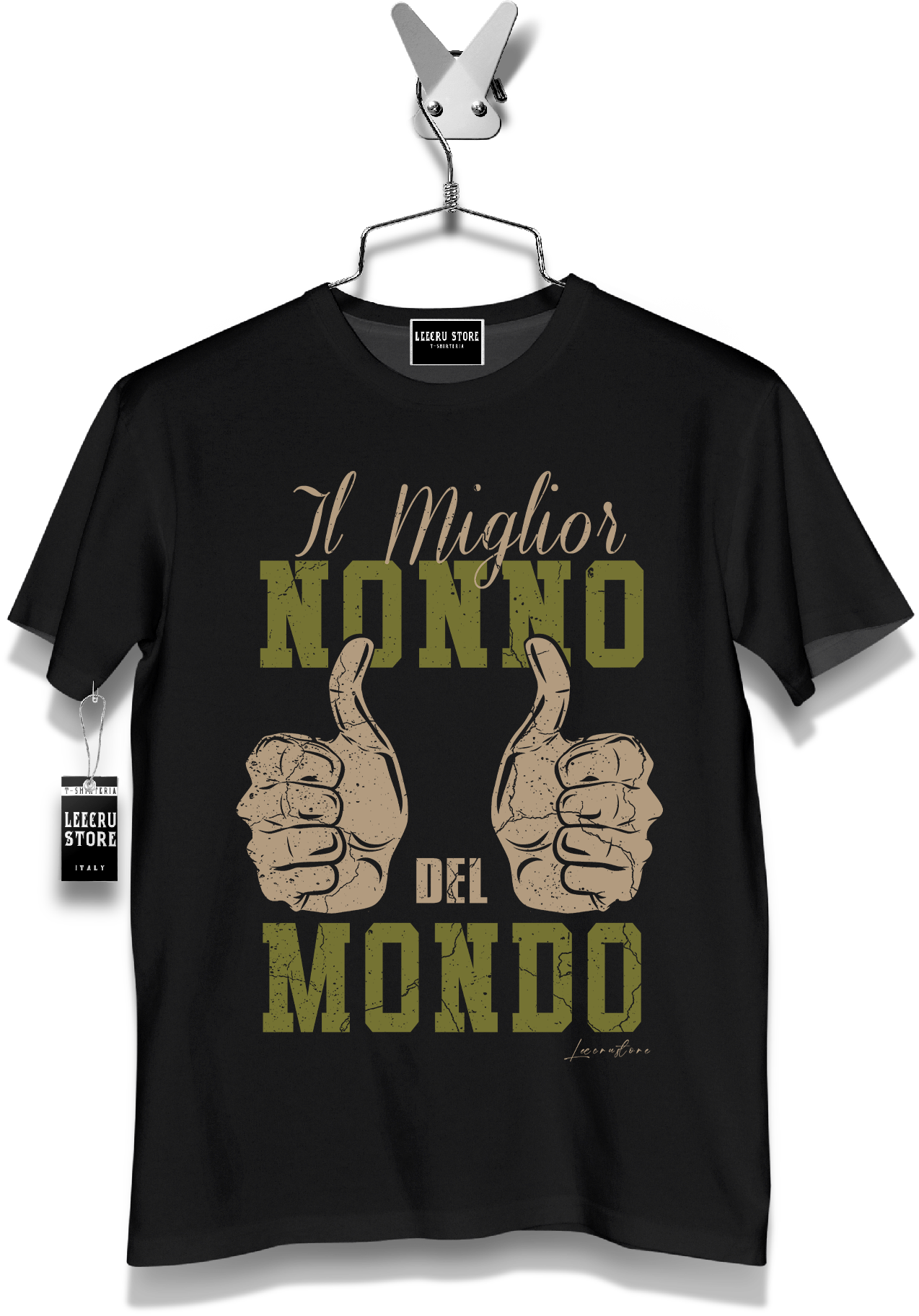 T-Shirt LeecruStore" Il miglior nonno"