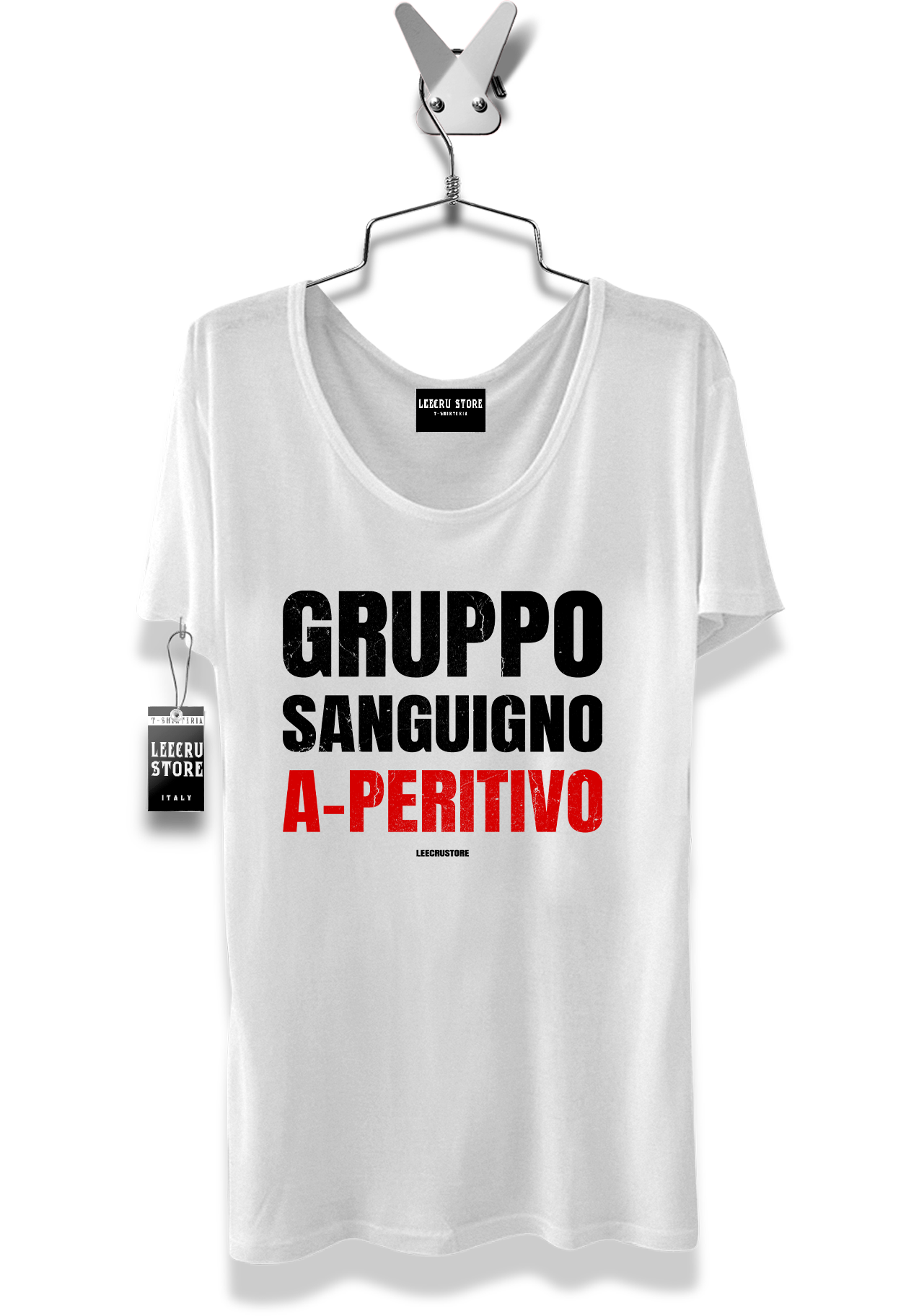 T-Shirt LeecruStore" Gruppo sanguigno a-peritivo"