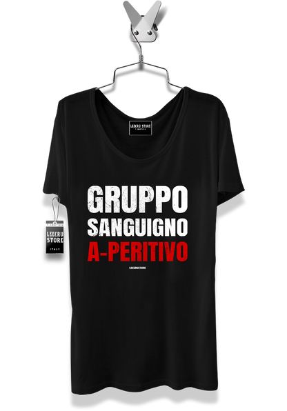 T-Shirt LeecruStore" Gruppo sanguigno a-peritivo"