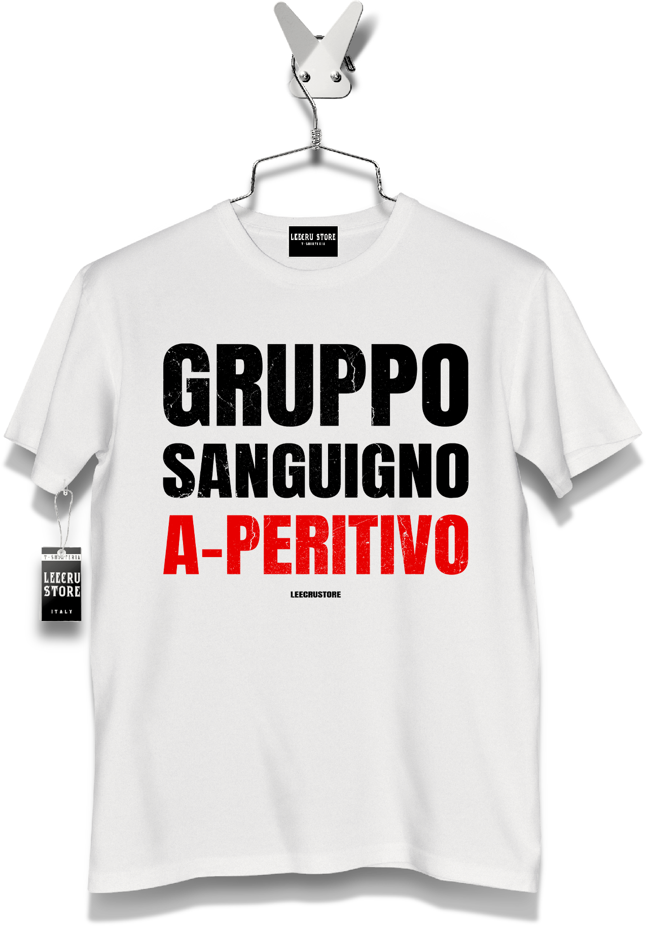 T-Shirt LeecruStore" Gruppo sanguigno a-peritivo"
