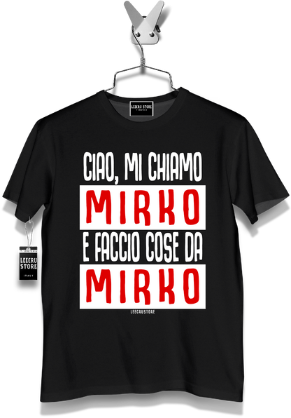 T-Shirt LeecruStore" Ciao, mi chiamo"