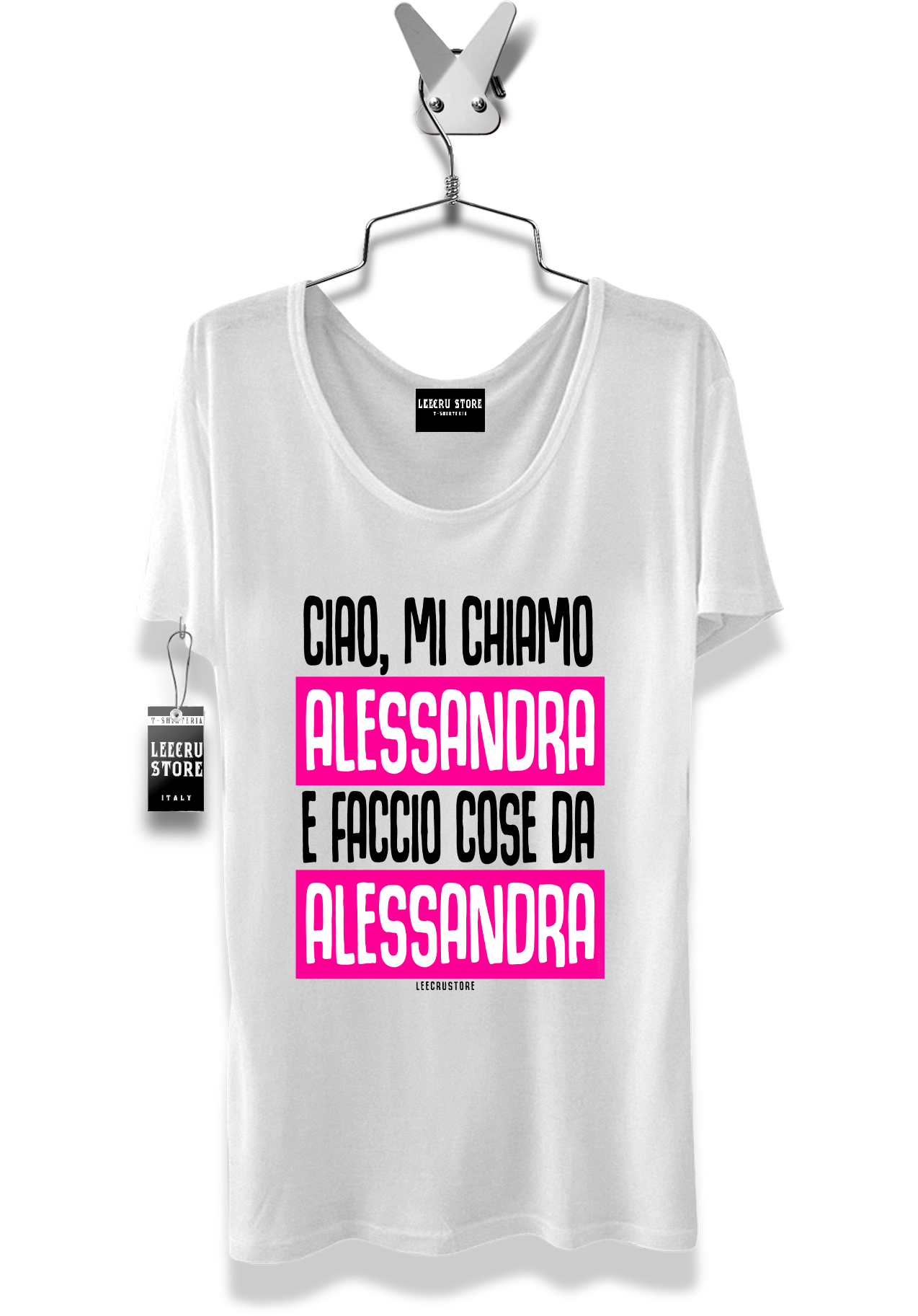 T-Shirt LeecruStore" Ciao, mi chiamo"