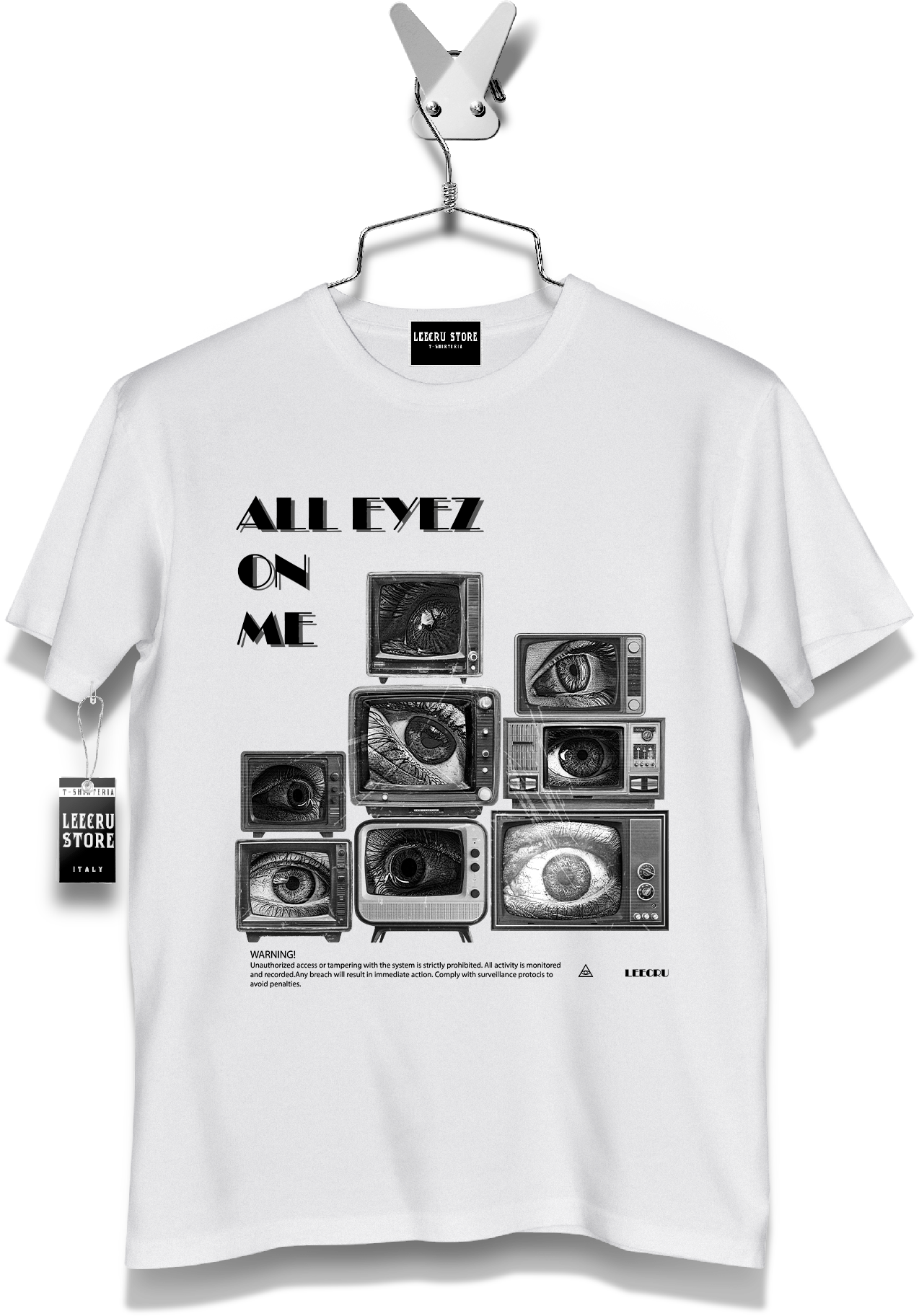 T-Shirt Leecru " All eyez on me "