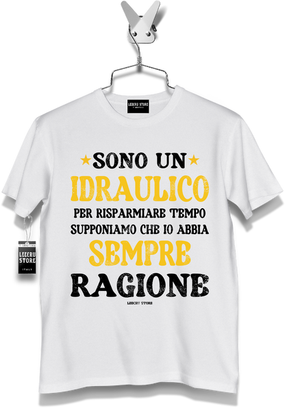 T-Shirt LeecruStore" Sono un Idraulico "