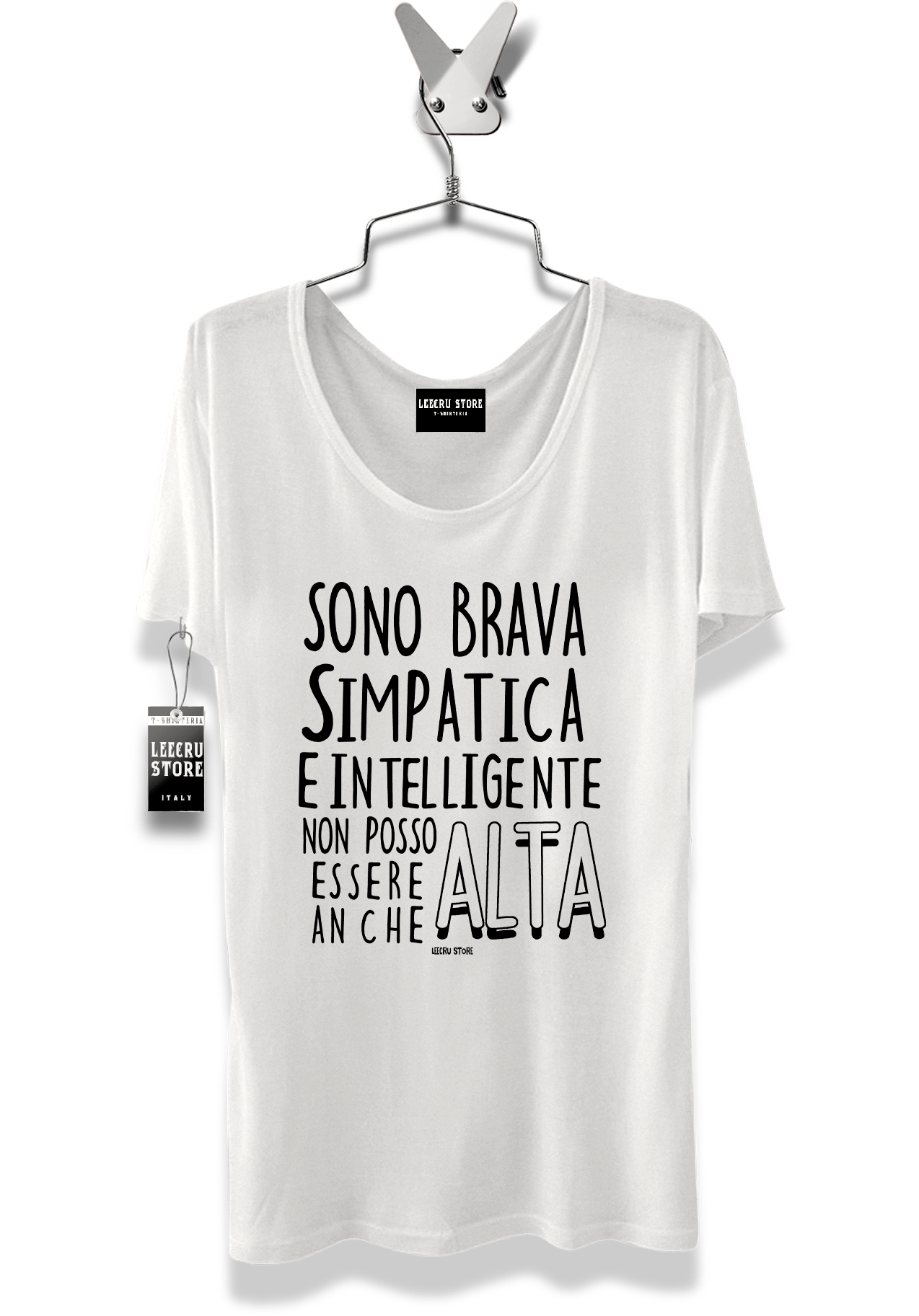 T-Shirt LeecruStore" Sono brava simpatica  "
