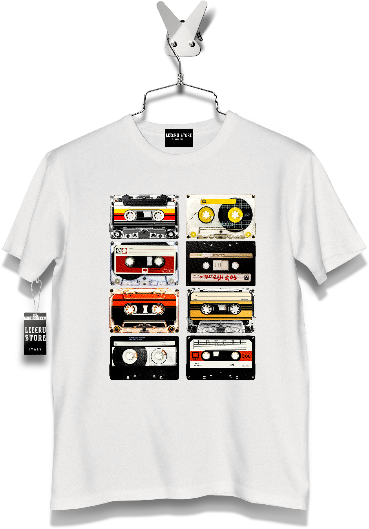 T-Shirt Leecru "Audiocassetta a colori "