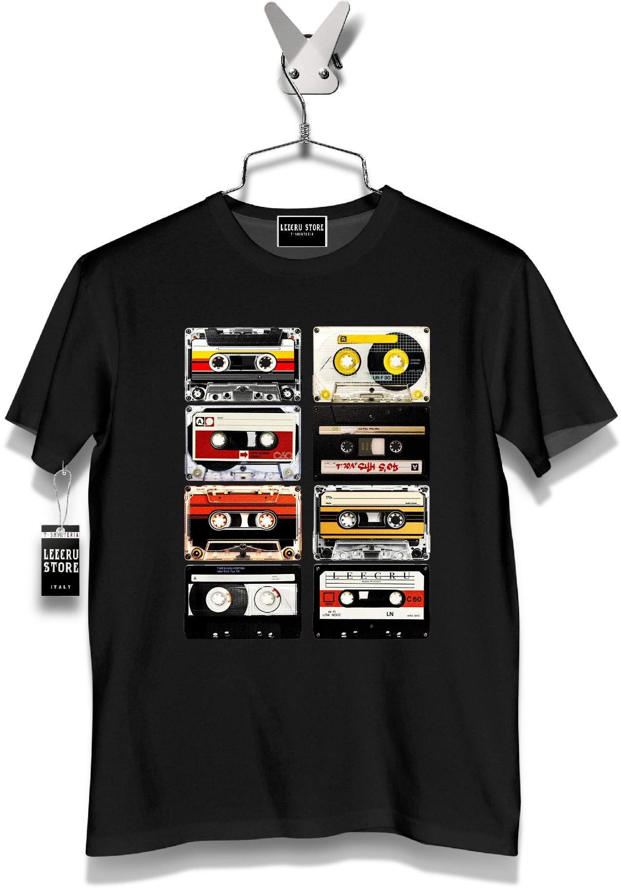T-Shirt Leecru "Audiocassetta a colori "