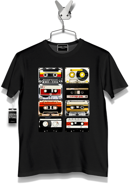 T-Shirt Leecru "Audiocassetta a colori "