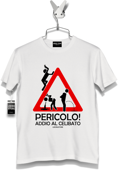 T-Shirt LeecruStore" Pericolo addio al celibato "