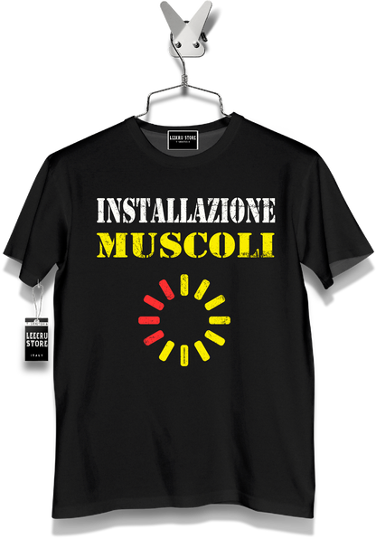 T-Shirt LeecruStore" Installazioni muscoli "