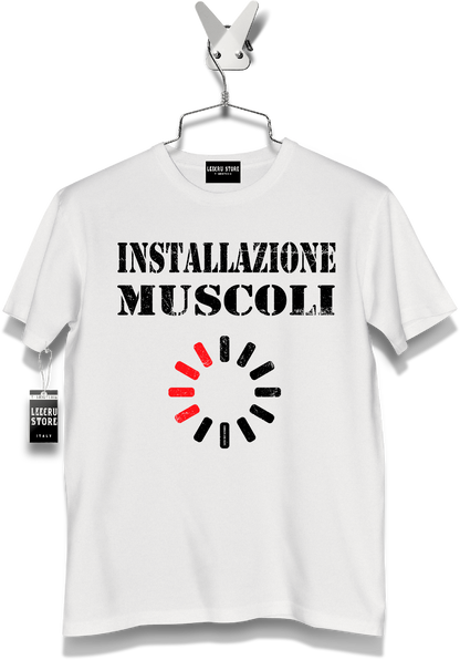 T-Shirt LeecruStore" Installazioni muscoli "
