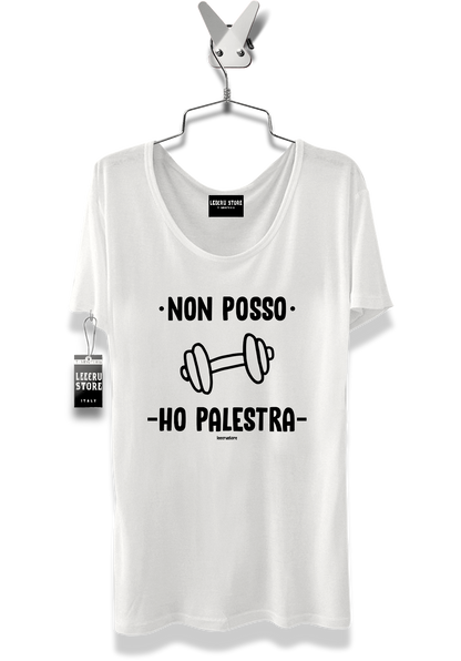 T-Shirt LeecruStore" Non posso ho palestra"