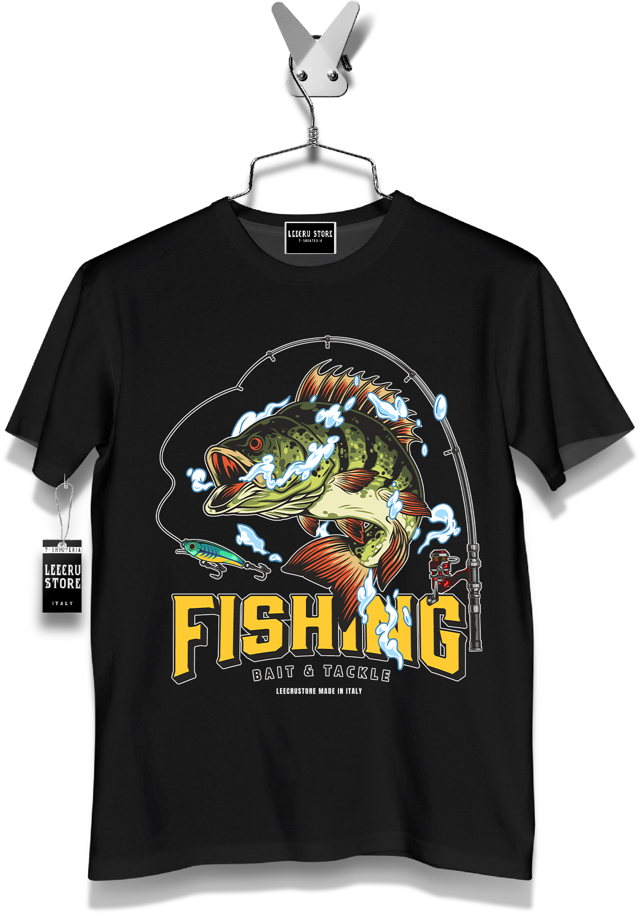 T-Shirt LeecruStore" Fishing Black Bass "