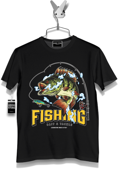 T-Shirt LeecruStore" Fishing Black Bass "