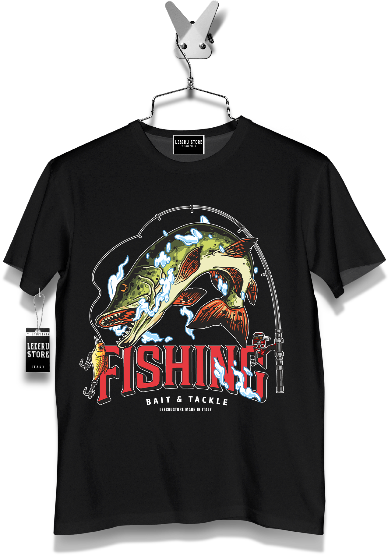 T-Shirt LeecruStore" Fishing Luccio "