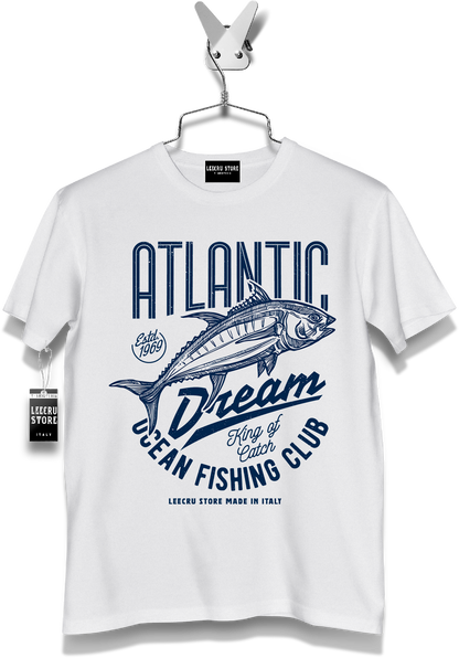 T-Shirt LeecruStore" Atlantic dream ocean fishing club!"