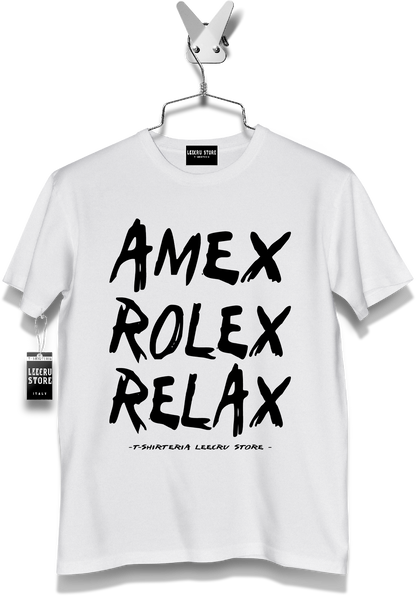 T-Shirt LeecruStore" Amex Rolex Relax"