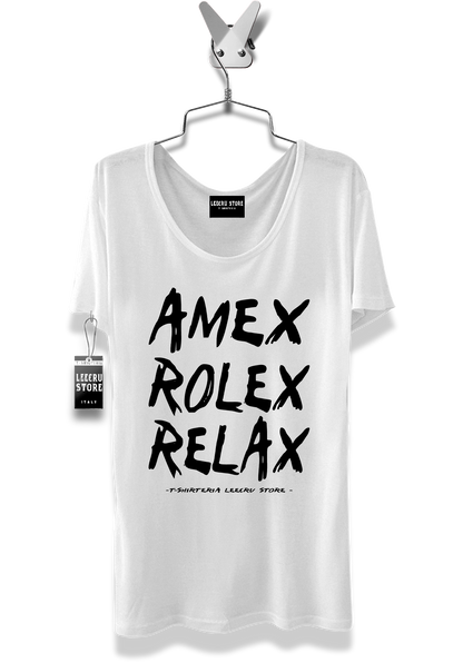 T-Shirt LeecruStore" Amex Rolex Relax"