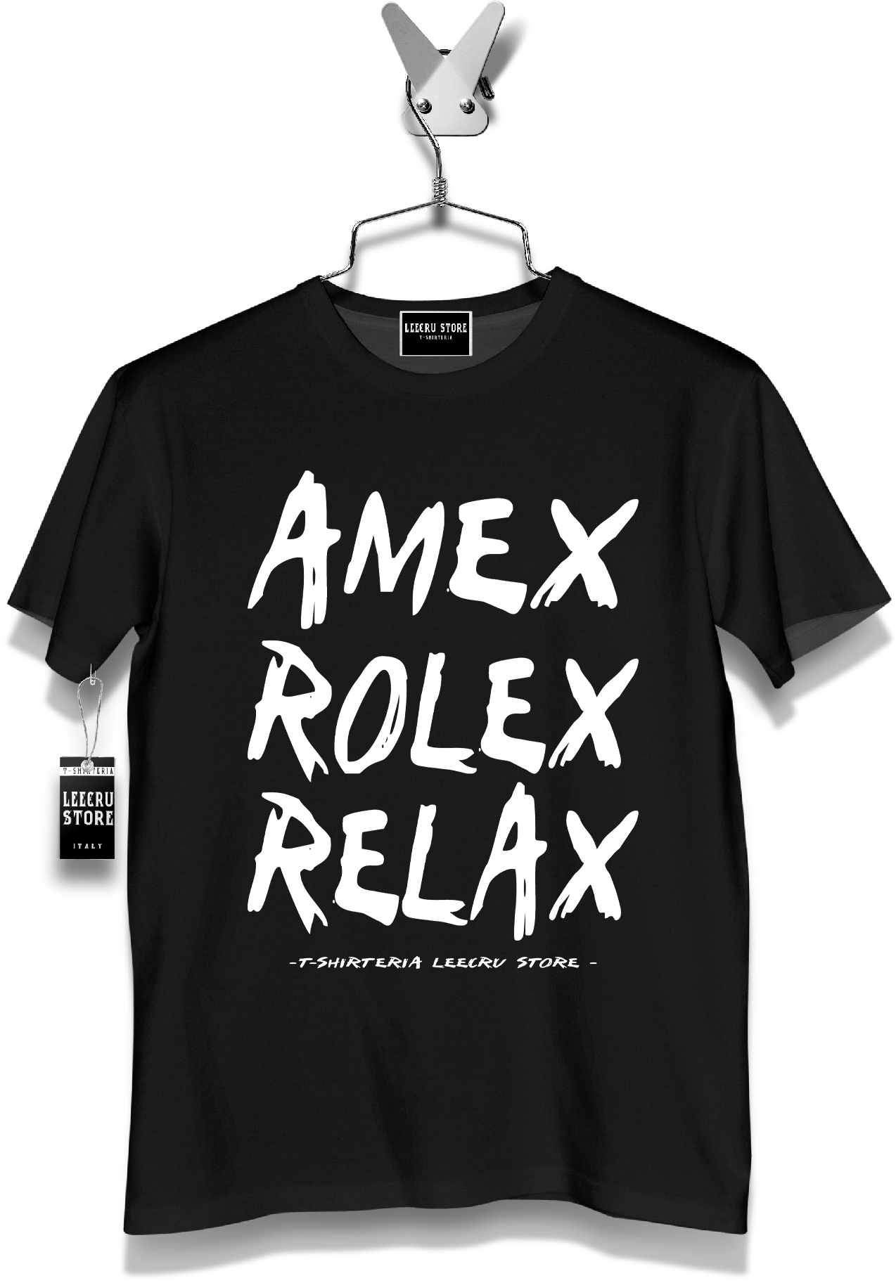 T-Shirt LeecruStore" Amex Rolex Relax"