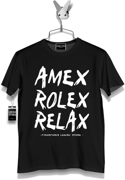 T-Shirt LeecruStore" Amex Rolex Relax"